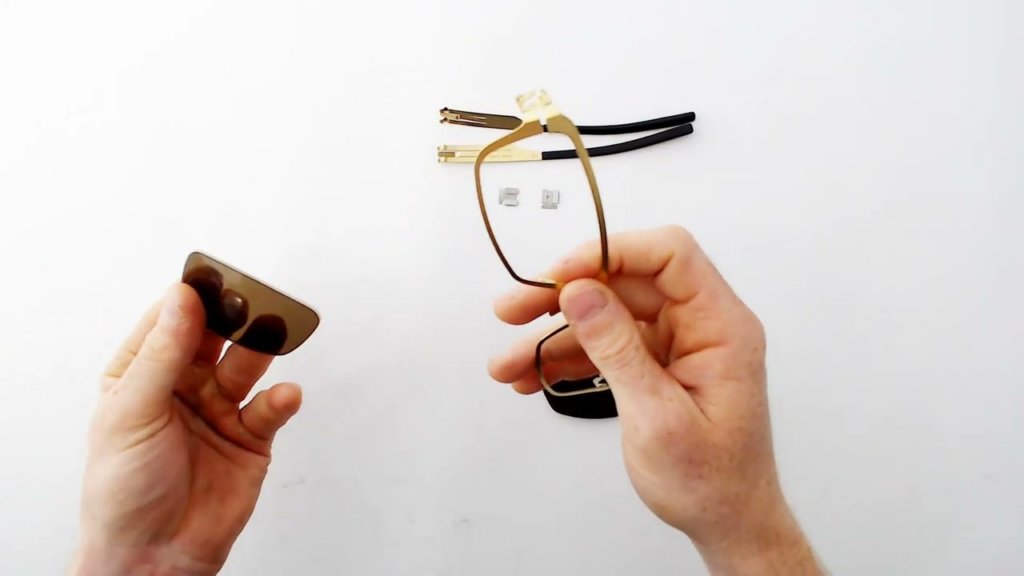 ic! berlin sunglasses: lens installation
