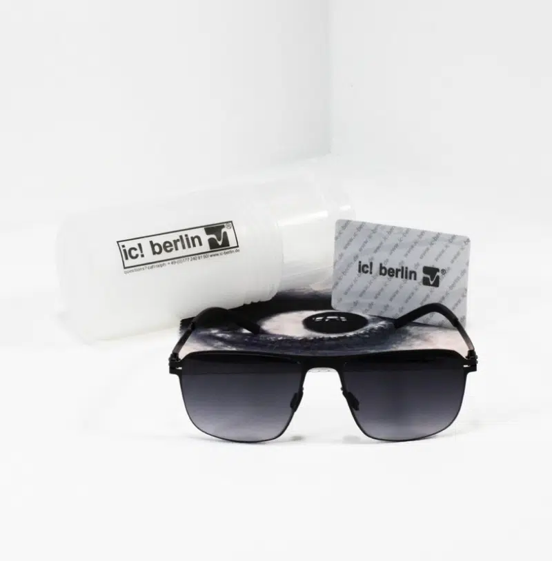 ic! berlin sunglasses with a case and microfiber cloth
