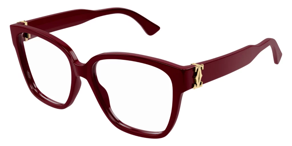 CT0451O Cartier C Décor red eyeglasses