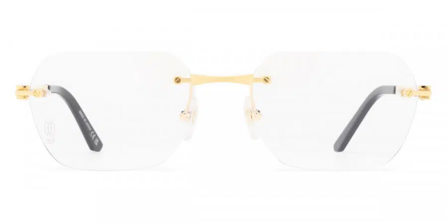 Cartier CT0407O 001 57 eyeglasses in Gold