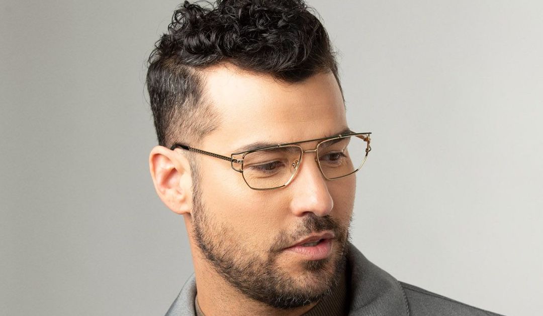 Versace timeless aviator eyeglasses for men VE1257