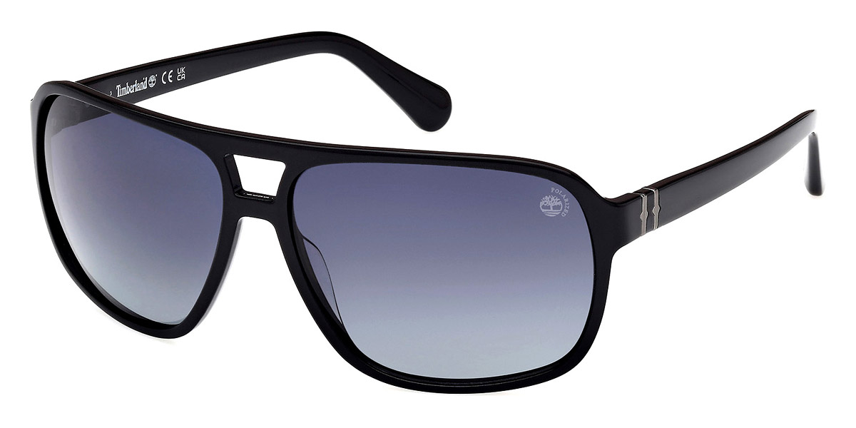 timberland shades black aviators