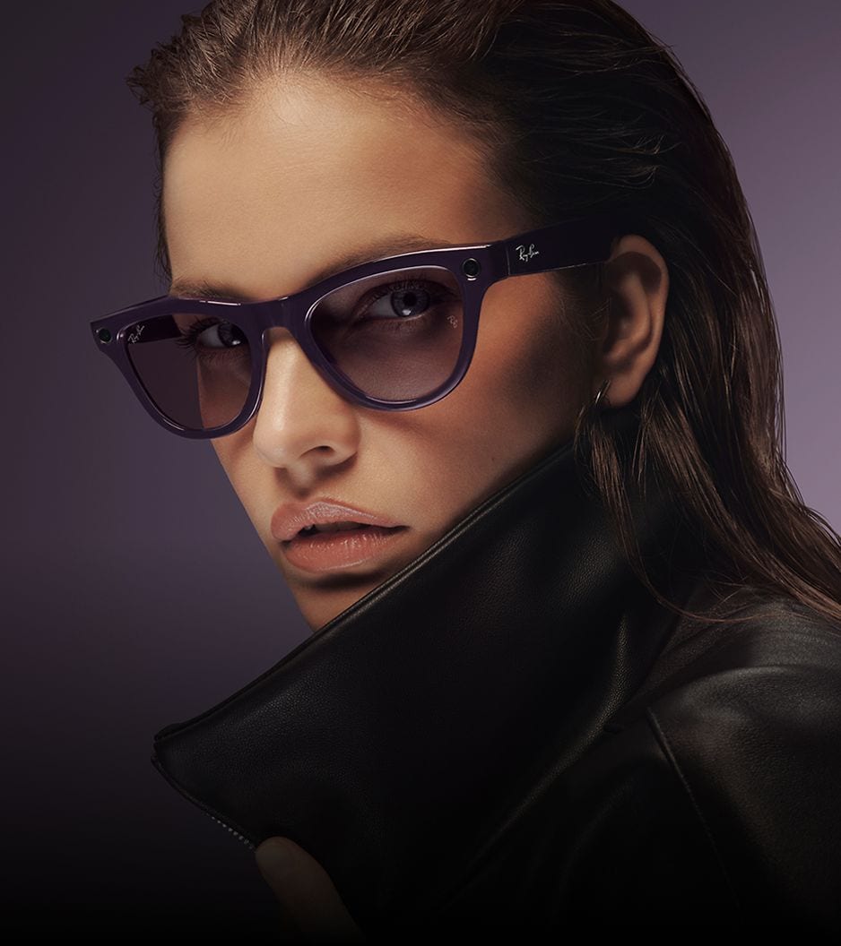 woman smart glasses