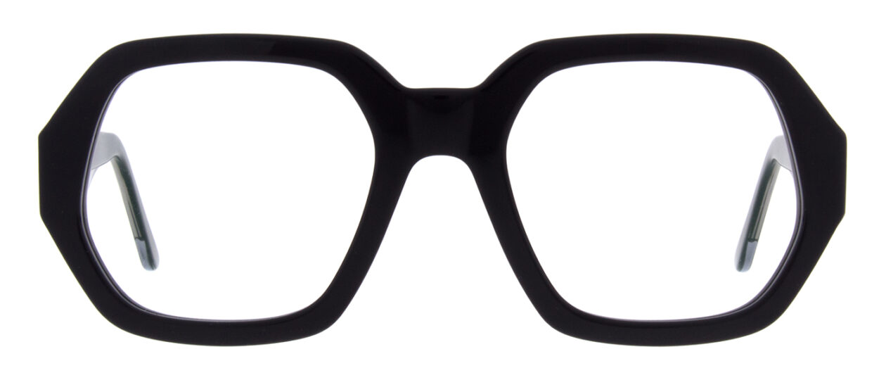 Black glasses geometric black