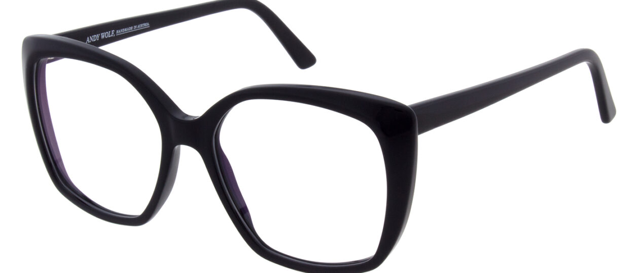 cat-eye optical frame black