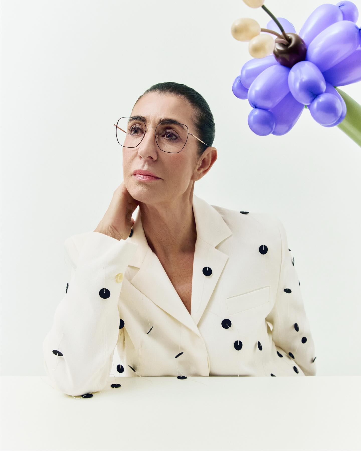 Woman wears Andy Wolf glasses