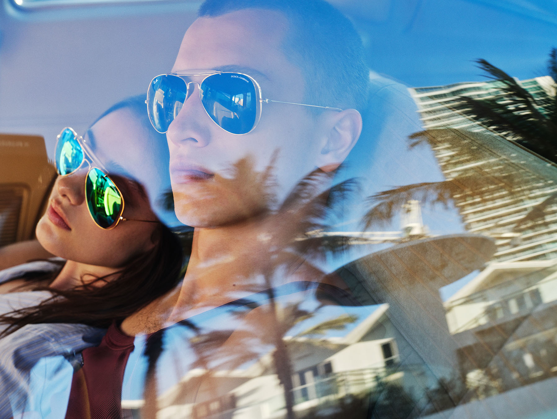 Man in aviator shades